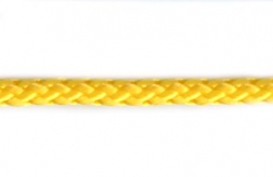 Pletená šňůra bez duše PPV 4mm, Barva žlutá