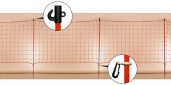 Ochranná síť na svah (sjezdovku) 1x25m, PP 3mm