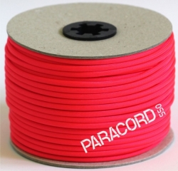 PARACORD 550 - padáková šňůra svítivá růžová