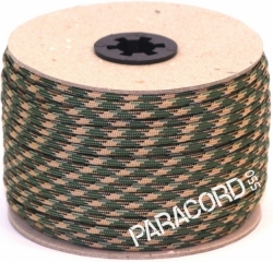 PARACORD 550 - padáková šňůra khaki maskáč1