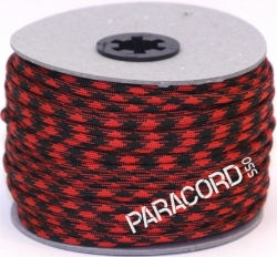 PARACORD 550 - padáková šňůra černo-červená