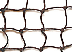 Jutová síť hnědá, šňůra 4mm 