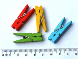 Kolíčky dekorační barevné 35mm 