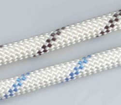 Lano pletené 10mm PAD, Barva lana bílo-modrá (černá)