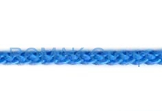 Pletená šňůra bez duše 3mm, Barva modrá