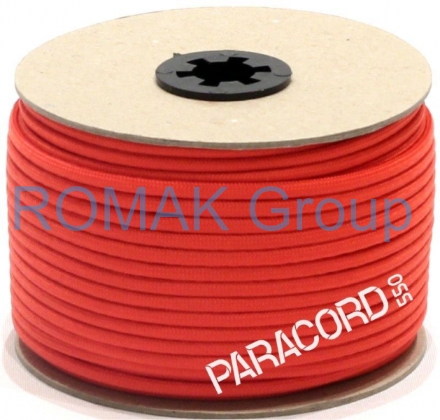 PARACORD 550 - padáková šňůra brusinková