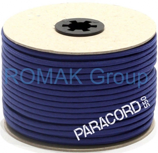 PARACORD 550 - padáková šňůra královská modrá