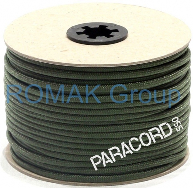 PARACORD 550 - padáková šňůra zelená trávová