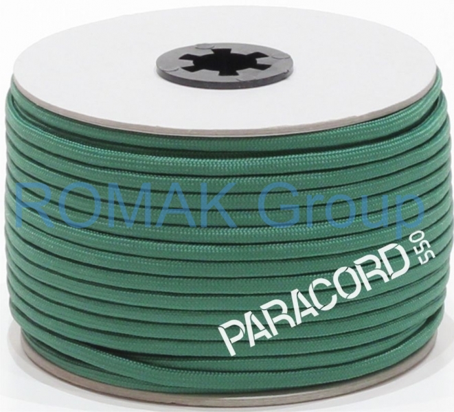 PARACORD 550 - padáková šňůra zelená emerald