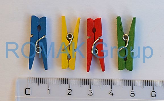 Kolíčky barevné 25mm