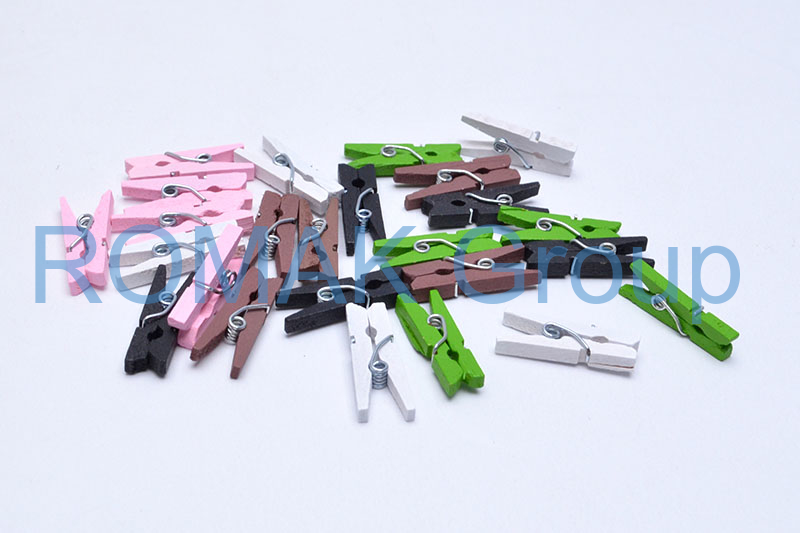 Kolíčky barevné pastelové 25mm
