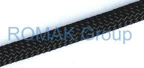 Lano pletené 10mm PAD, Barva lana černá