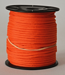 Pletená šňůra na cívce 50m , PPV 2mm, oranžová